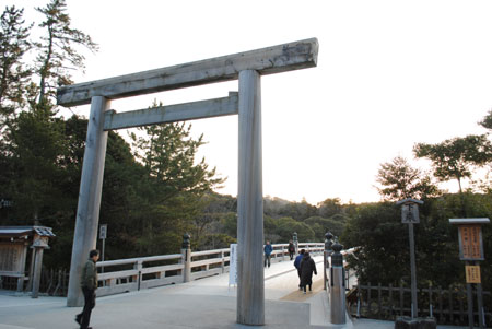 内宮前　宇治橋の大鳥居