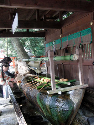 下鴨神社　手水舎