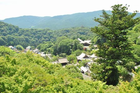 長谷寺　外舞台　景色