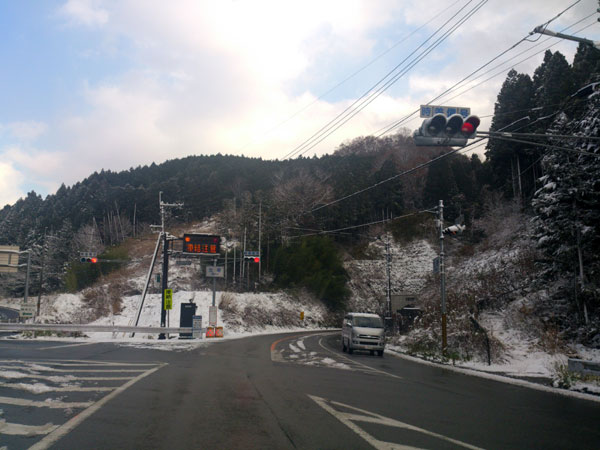 宇陀市 雪道