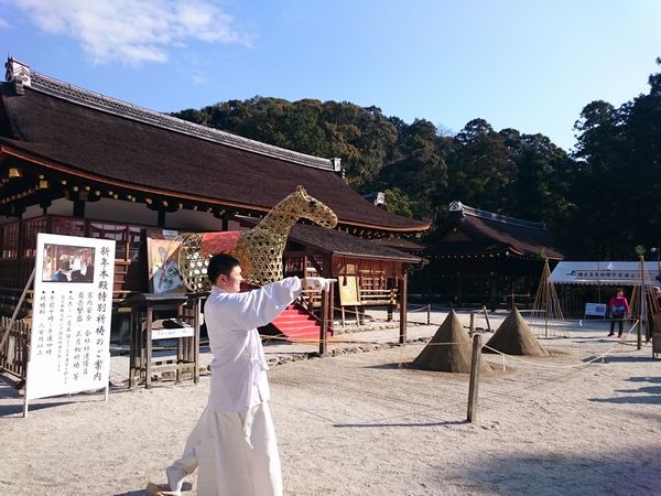 上賀茂神社　みくじかけ