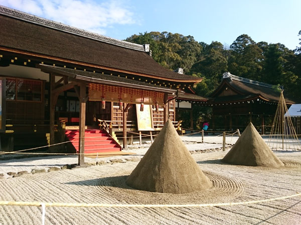 上賀茂神社　立砂