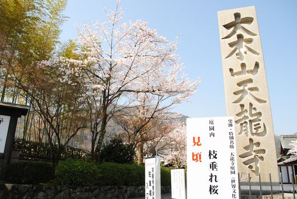 天龍寺　石碑