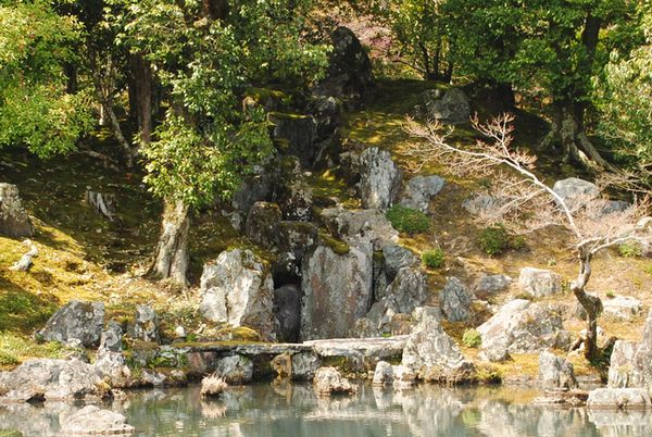 天龍寺　龍門瀑