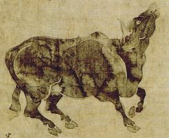 俵屋宗達ゆかりの寺、頂妙寺の牛図を見に行きました。